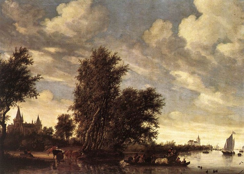 The Ferry Boat WGA. Salomon Van Ruysdael
