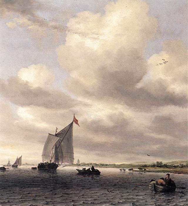 Seascape WGA. Salomon Van Ruysdael