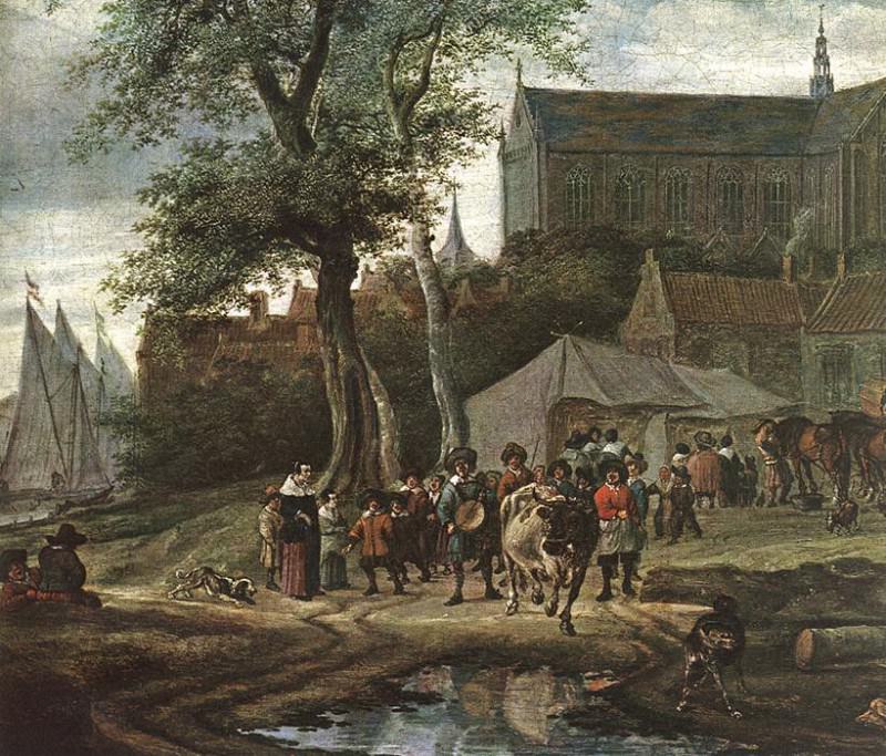 Tavern with May Tree detail. Salomon Van Ruysdael