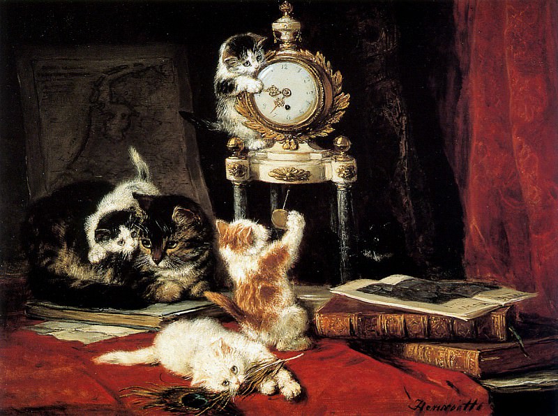 The Correct Time. Henriette Ronner-Knip