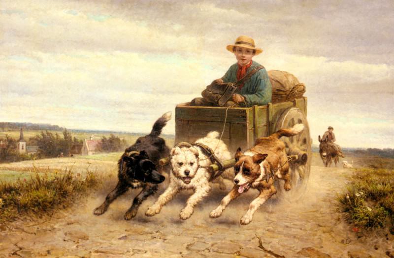 The Dog Cart. Henriette Ronner-Knip