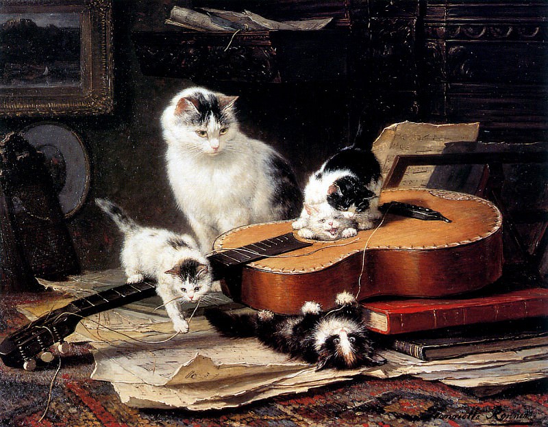 Practice On The Guitar. Henriette Ronner-Knip
