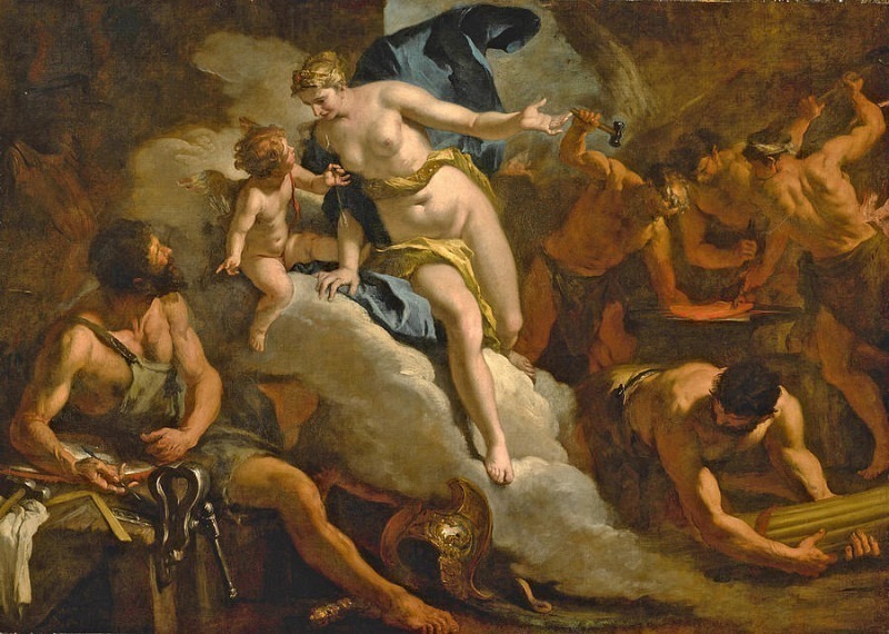 Venus In The Forge Of Vulcan. Sebastiano Ricci