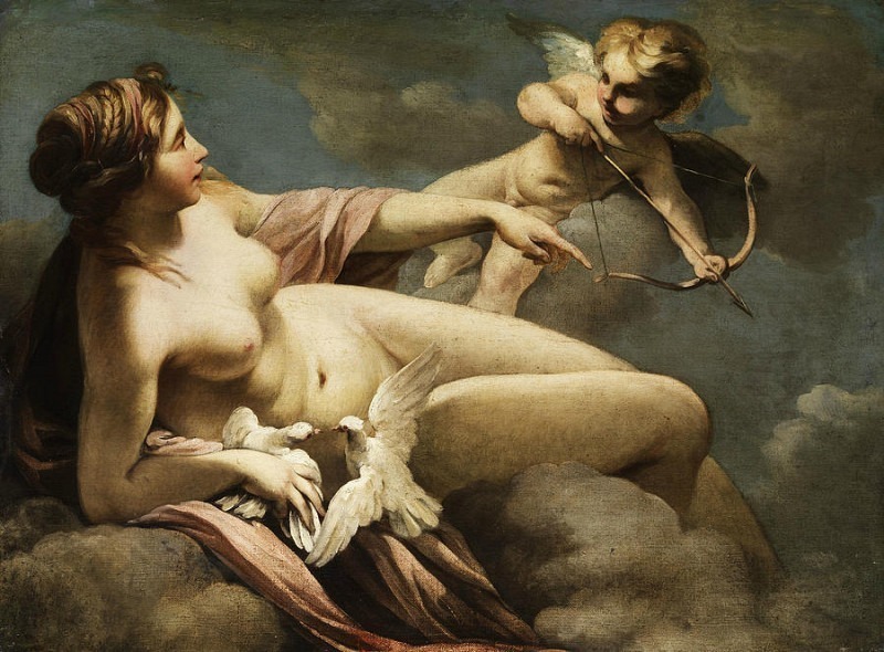 Venus and Cupid. Sebastiano Ricci