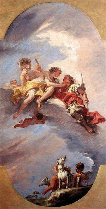 Venus and Adonis. Sebastiano Ricci