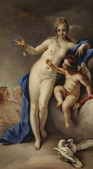 Venus and Cupid. Sebastiano Ricci