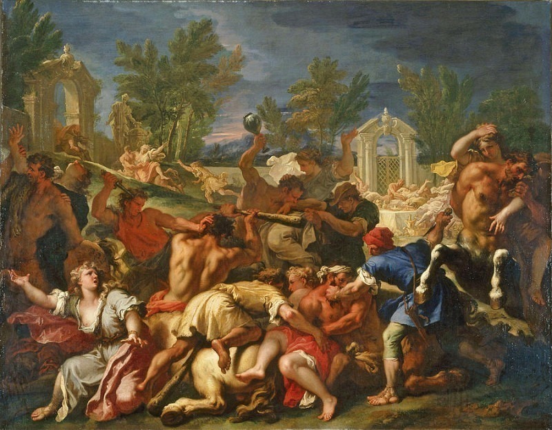 The Battle of the Lapiths and Centaurs. Sebastiano Ricci