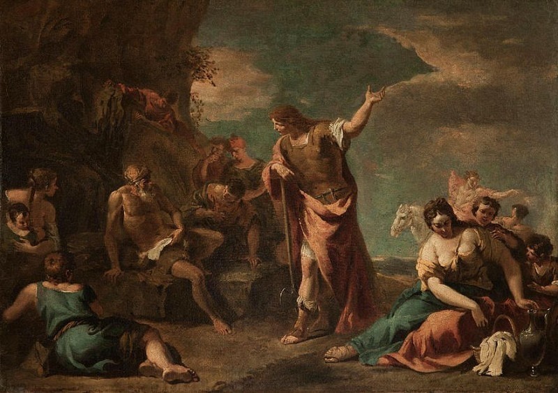 Archimedes refusal. Sebastiano Ricci