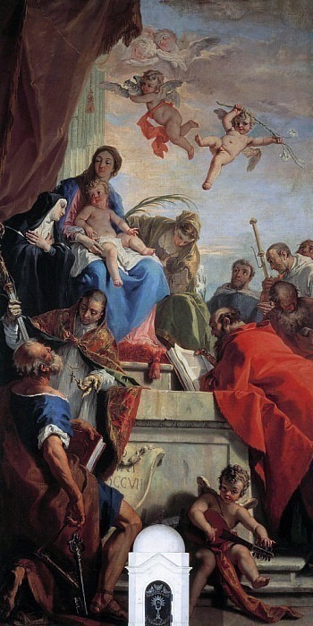 Мадонна с младенцем и святыми. Себастьяно Риччи