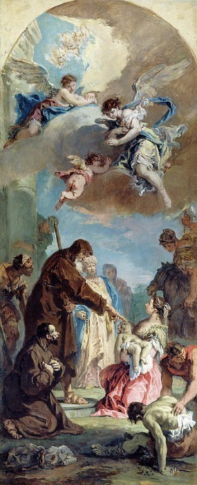 Чудо святого Франциска из Паолы. Себастьяно Риччи