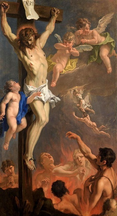 Christ Crucified and the Souls in Purgatory. Sebastiano Ricci