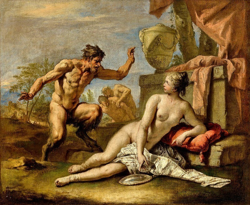 A Nymph and a Satyr. Sebastiano Ricci