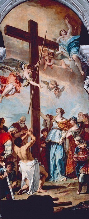 Saint Helen finds the wood of the cross. Sebastiano Ricci