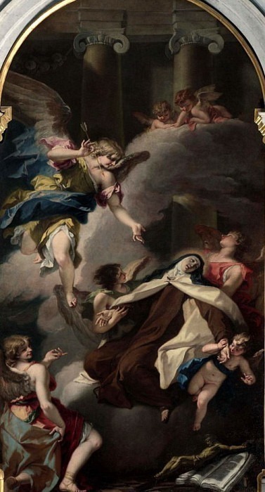 Экстаз Святой Терезы, Себастьяно Риччи, 1725 г.. Себастьяно Риччи