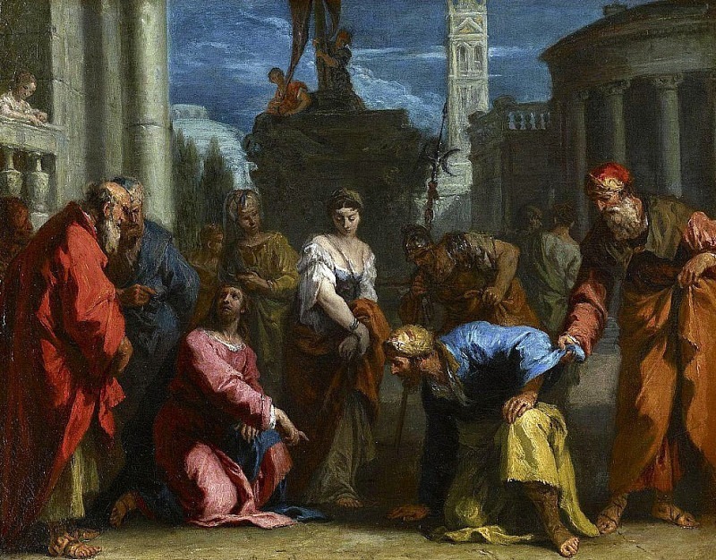 Christ and the Woman Taken in Adultery. Sebastiano Ricci