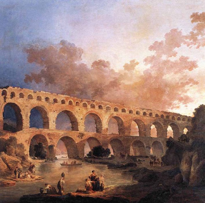 The Pont Du Gard. Hubert Robert