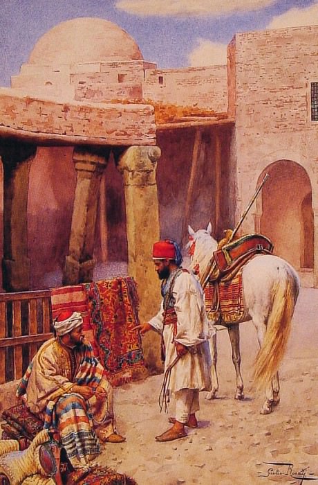 The Carpet Seller. Giulio Rosati