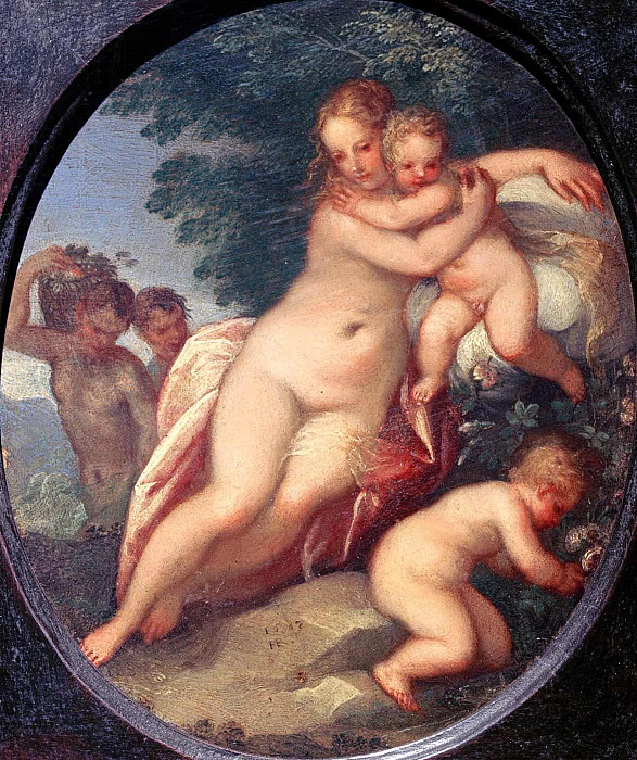 Венера, Купидон и Сатиры. Ханс Роттенхаммер