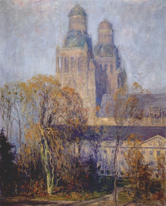 rose the cathedral, tours c1910. Guy Rose