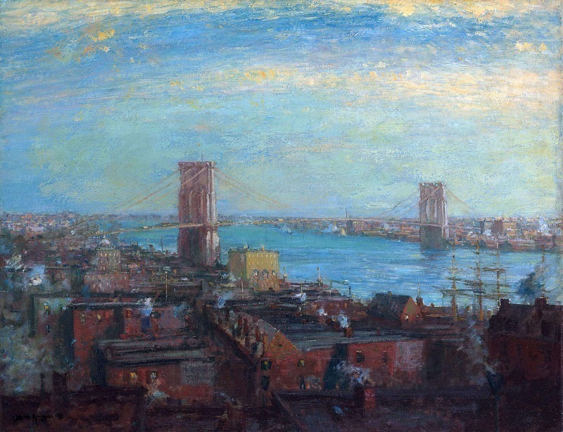Brooklyn Bridge. Henry Ward Ranger