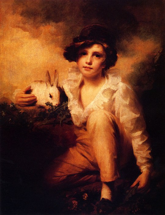 Boy And Rabbit. Sir Henry Raeburn