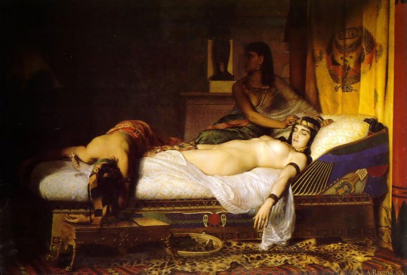 The Death of Cleopatra 1874. Jean Andre Rixens