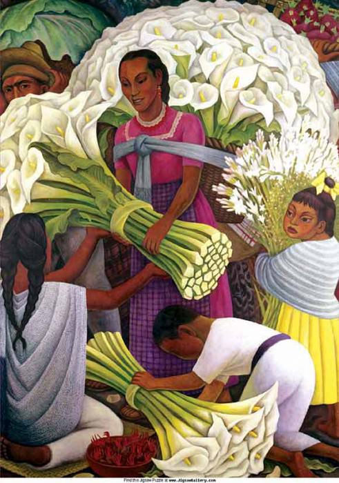 1886 The Flower Seller. Diego Rivera