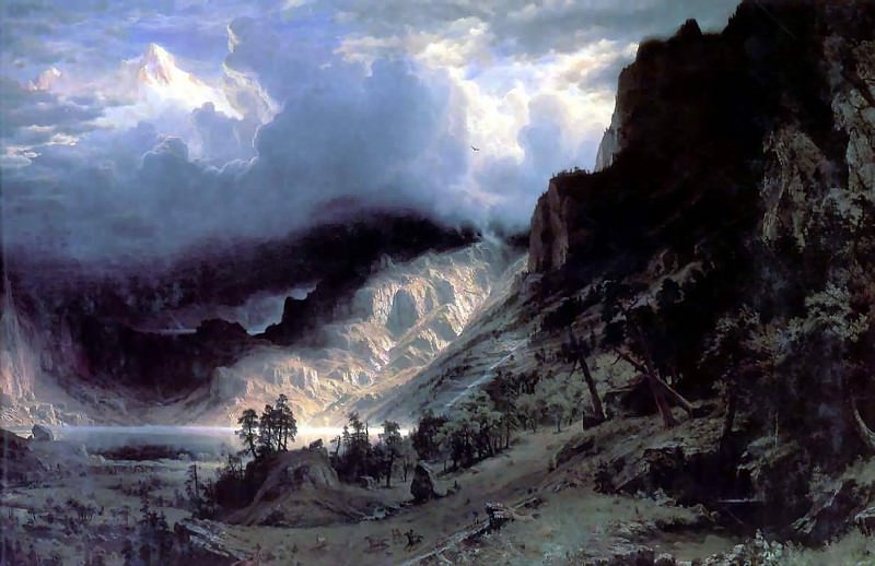 hudson rv sc csg013 storm in the rocky mountains-albert rosalie 1886. Albert Rosalie