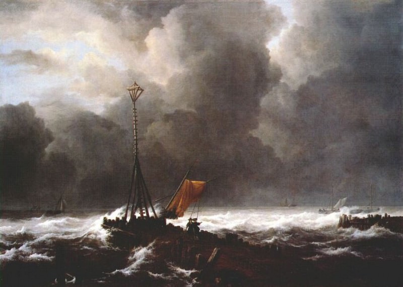 ruisdael storm at sea. Якоб ван Рёйсдал
