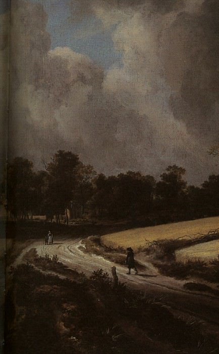 Ruisdael Wheatfields, detail, oil on canvas, Metropolitan Mu. Якоб ван Рёйсдал