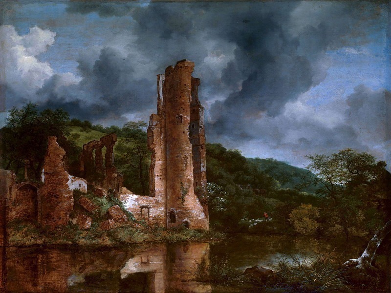 Landscape with the Ruins of the Castle of Egmond. Jacob Van Ruisdael
