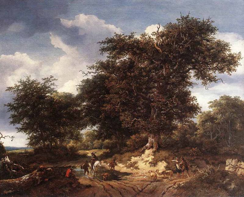 RUISDAEL Jacob Isaackszon van The Great Oak. Jacob Van Ruisdael