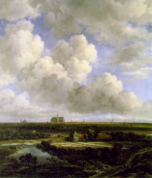 Ruisdael View of Haarlem with Bleaching Grounds, ca 1665, 62. Jacob Van Ruisdael