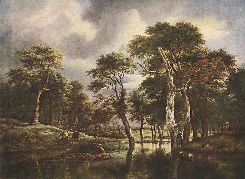 RUISDAEL Jacob Isaackszon van The Hunt. Jacob Van Ruisdael