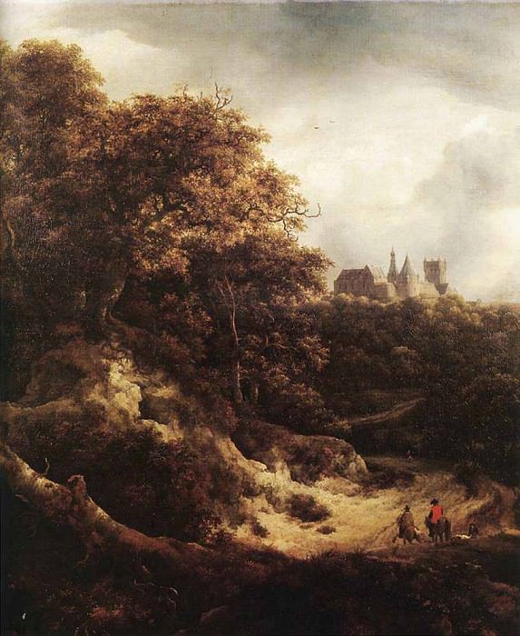 RUISDAEL Jacob Isaackszon van The Castle At Bentheim. Jacob Van Ruisdael