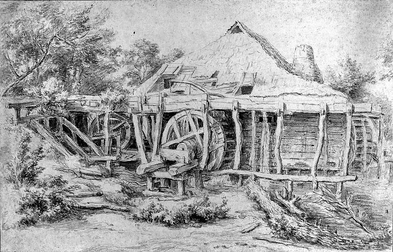 Ruisdael van Jacob Watermill Sun. Якоб ван Рёйсдал