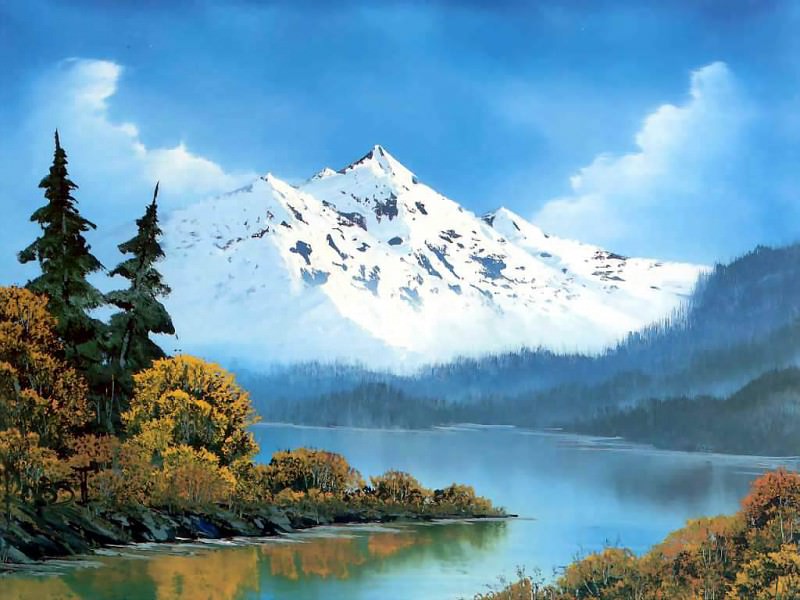 bob ross csg013 peaceful waters. Боб Росс