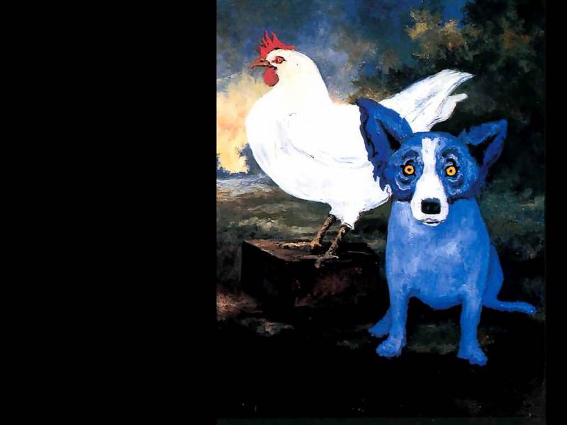 blue dog csg013. George Rodrique