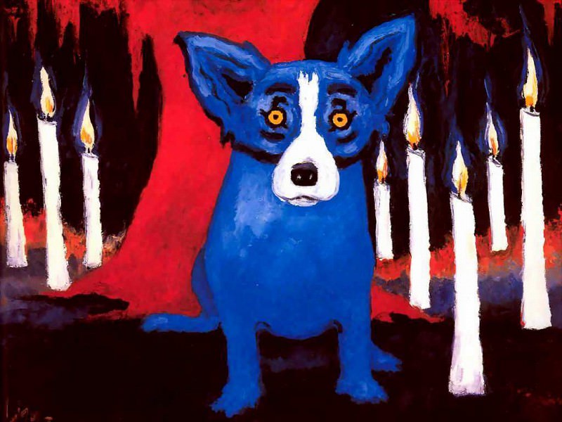 blue dog csg005. George Rodrique
