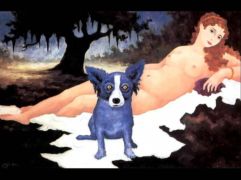 blue dog csg018. George Rodrique