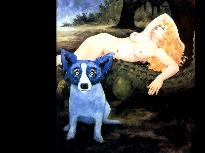 blue dog csg016. George Rodrique