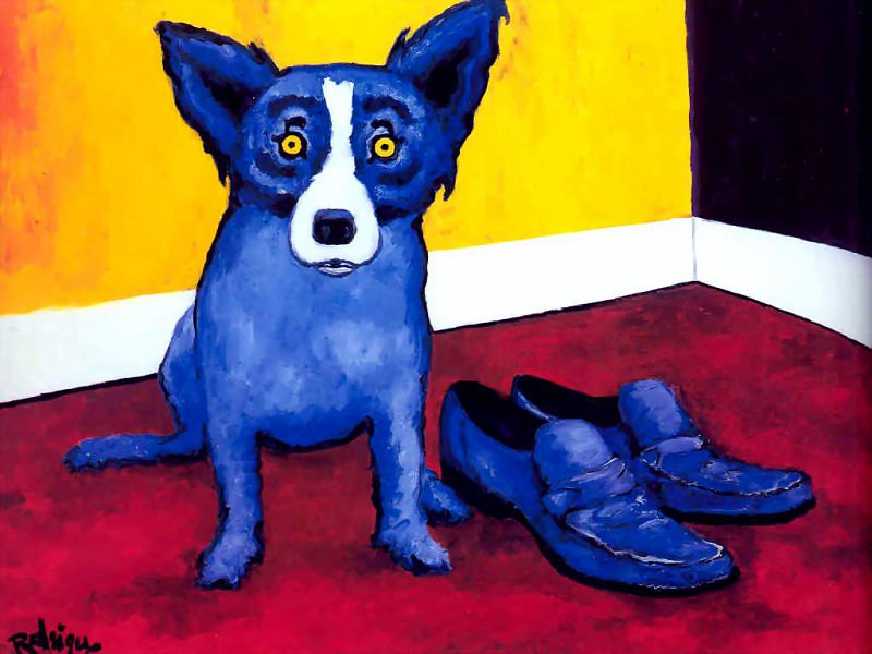 blue dog csg009. George Rodrique