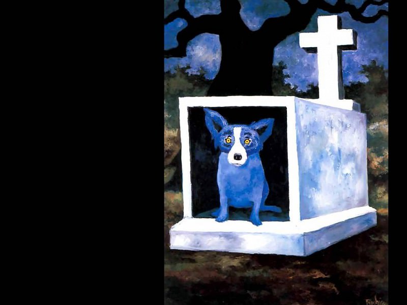 blue dog csg007. George Rodrique