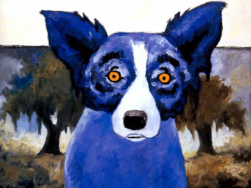 blue dog csg003. George Rodrique