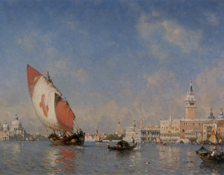 Rosier Amedee The Grand Canal Venice. Амедей Розье