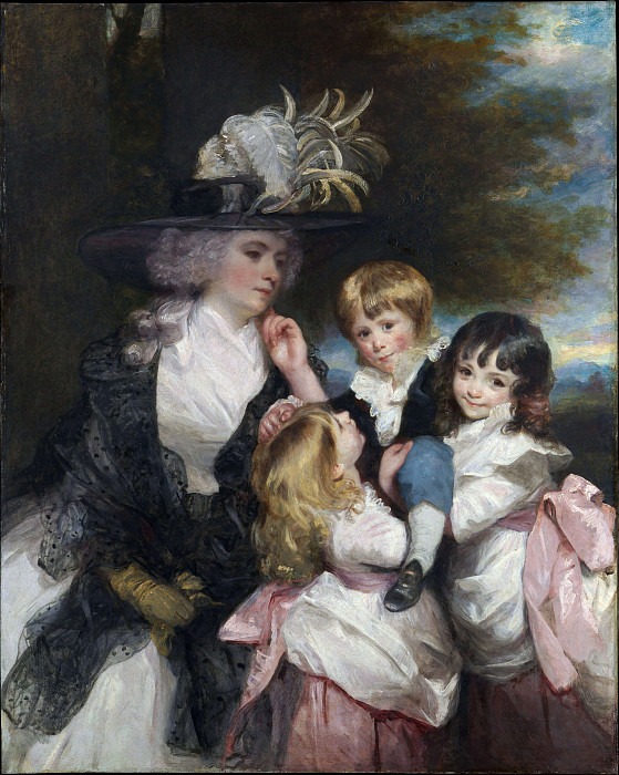 Леди Смит (Шарлотта Делаваль) и ее дети (Джордж Генри, Луиза и Шарлотта). Джошуа Рейнольдс