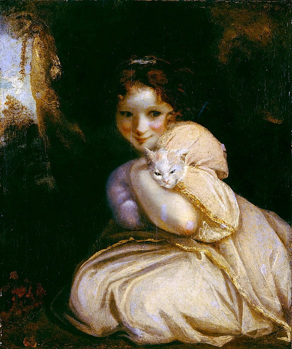 Felina with a Kitten. Joshua Reynolds