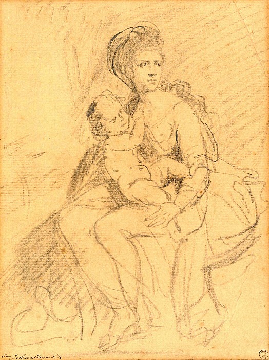 Study of a Woman and Child. Joshua Reynolds