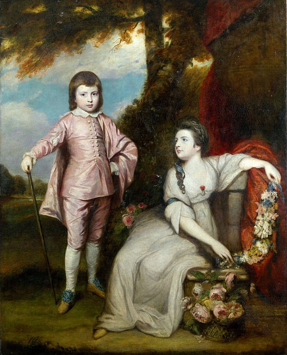 George Capel, Viscount Malden (1757-1839), and Lady Elizabeth Capel (1755-1834). Joshua Reynolds