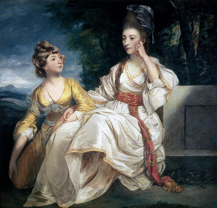 Mrs Thrale and her Daughter Hester, Queeney, Joshua Reynolds